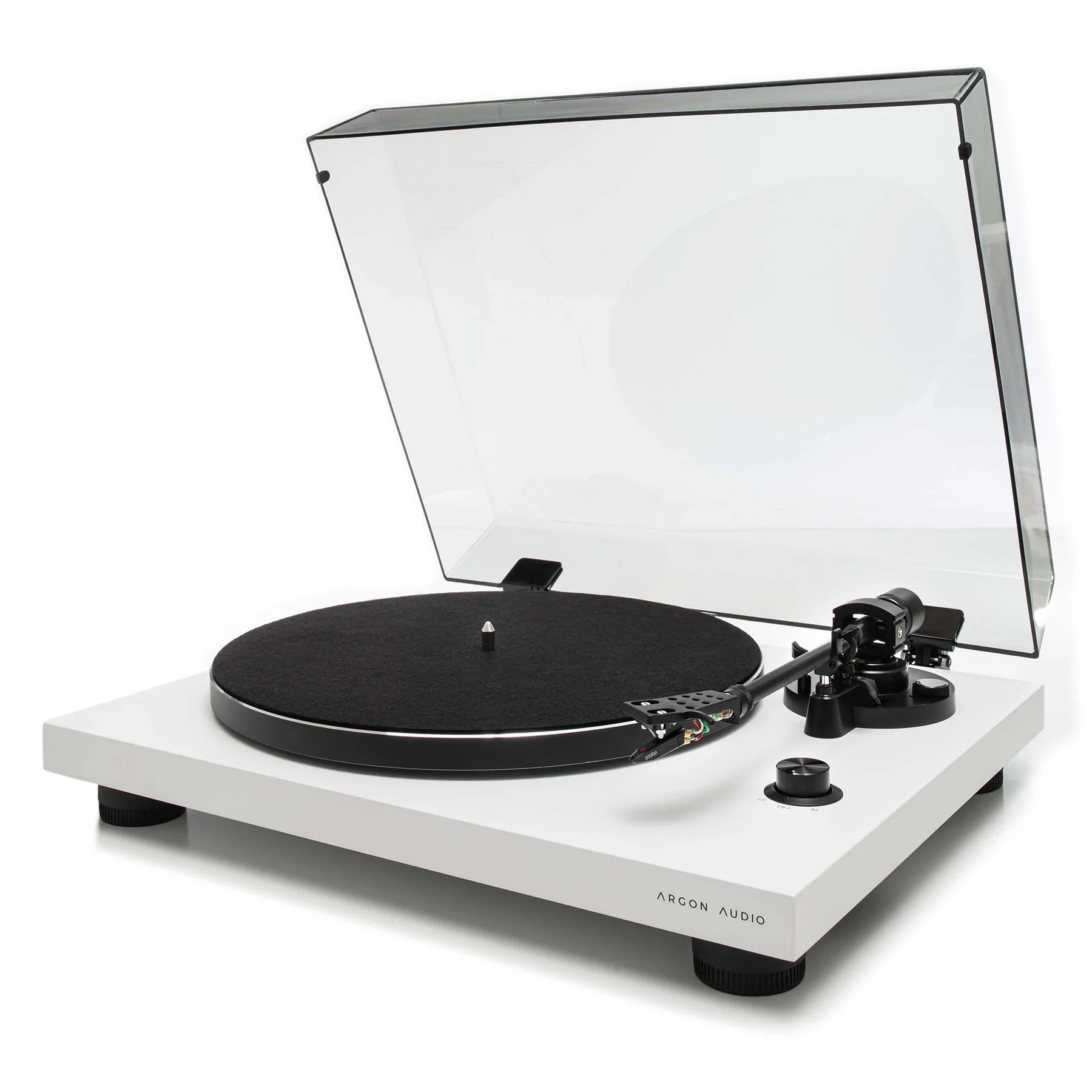 Argon Audio TT3 Pikap Ortofon OM 5E İğne ile (Beyaz) doremusic