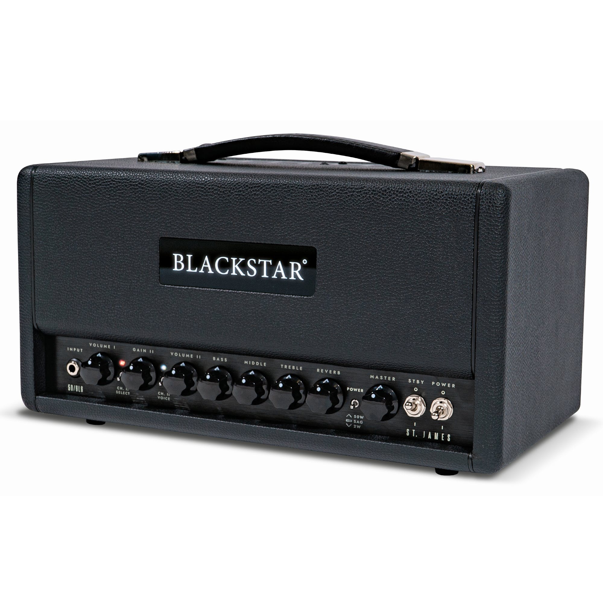 Blackstar St. James 50-watt Tube Head 6L6 Tube Kafa Amfi (Siyah)