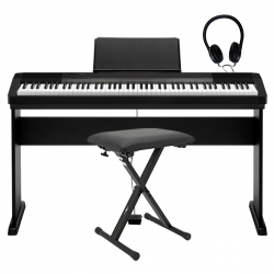 Casio PROMO CDP-130B Dijital Piyano Seti (Stand + Tabure + Kulaklık)
