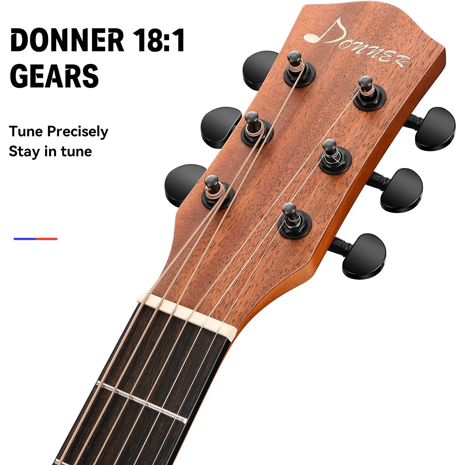 Donner DAG-1CE Elektro Akustik Gitar Paketi (Natural)