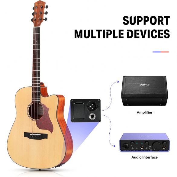 Donner DAG-1CE Elektro Akustik Gitar P…