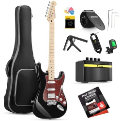 Donner left handed electric guitar deals