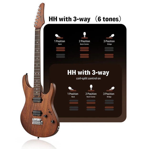 Donner DST-700 Elektro Gitar (Natural) | doremusic