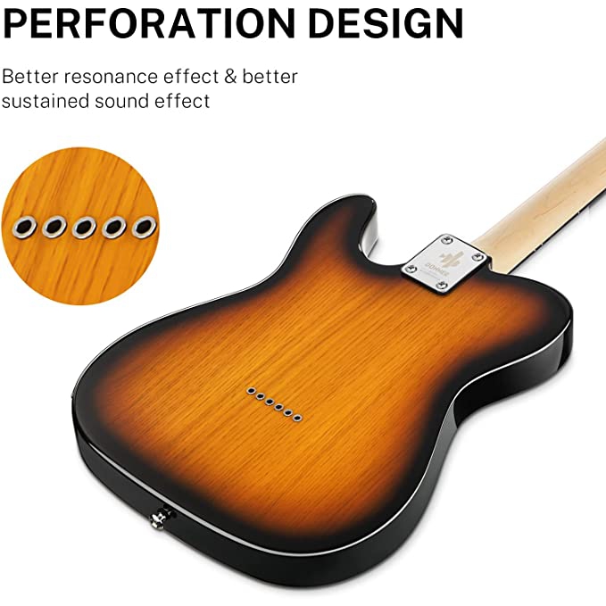 Donner DTC 100S Telecaster Elektro Gitar Paketi Sunburst