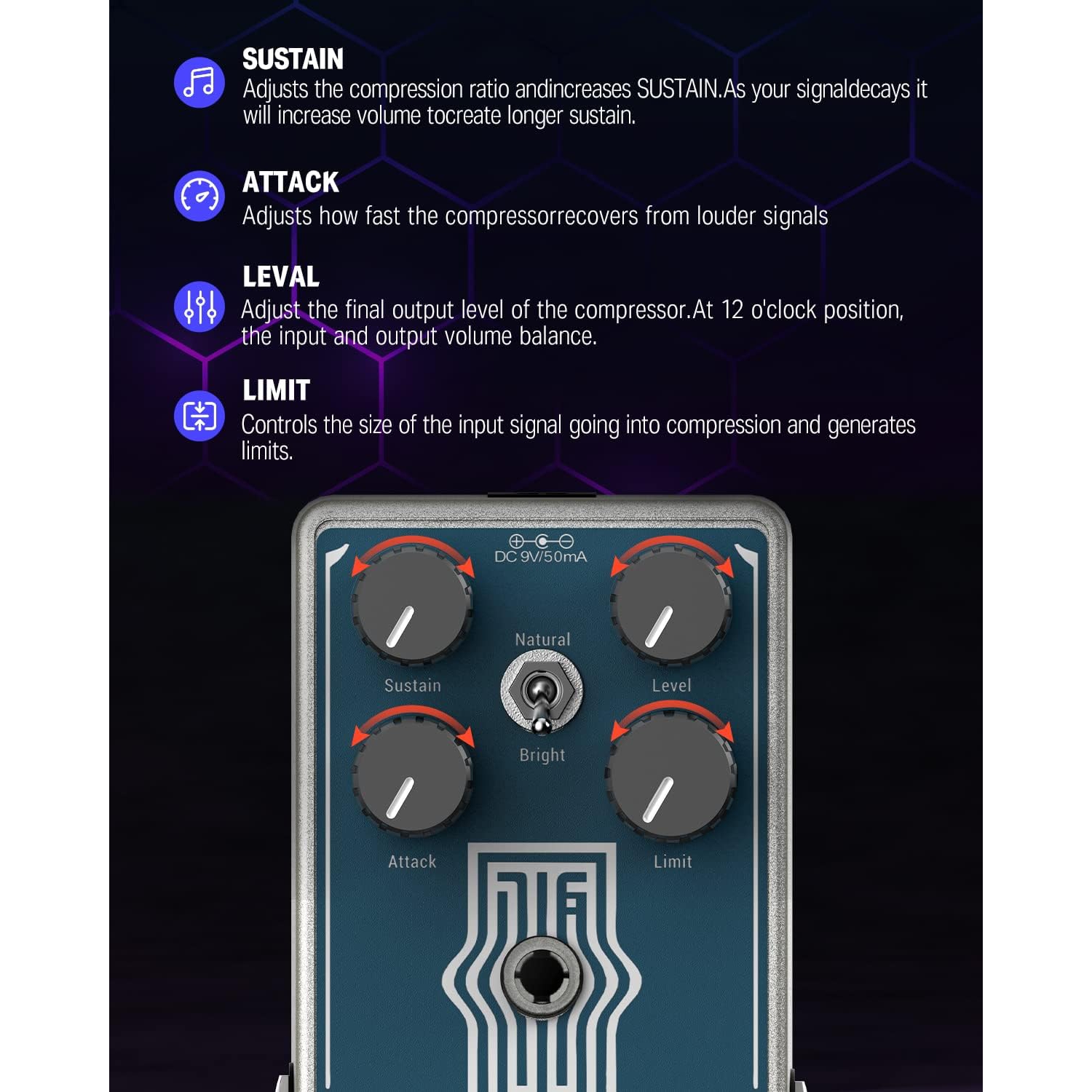 Donner on sale compressor pedal
