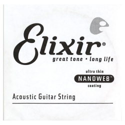 Elixir Nanoweb 80/20 Bronze Akustik Gitar Teli (0.052)