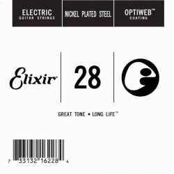 Elixir Optiweb SGL Tek Elektro Gitar Teli (28)