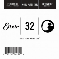 Elixir Optiweb SGL Tek Elektro Gitar Teli (32)