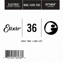 Elixir Optiweb SGL Tek Elektro Gitar Teli (36)