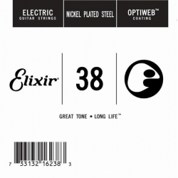 Elixir Optiweb SGL Tek Elektro Gitar Teli (38)