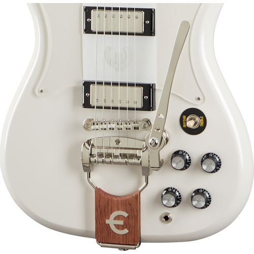 Epiphone Crestwood Custom Tremotone Elektro Gitar Polaris White