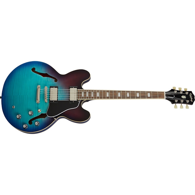 Epiphone ES 335 Figured Semi hollowbody Elektro Gitar Blueberry