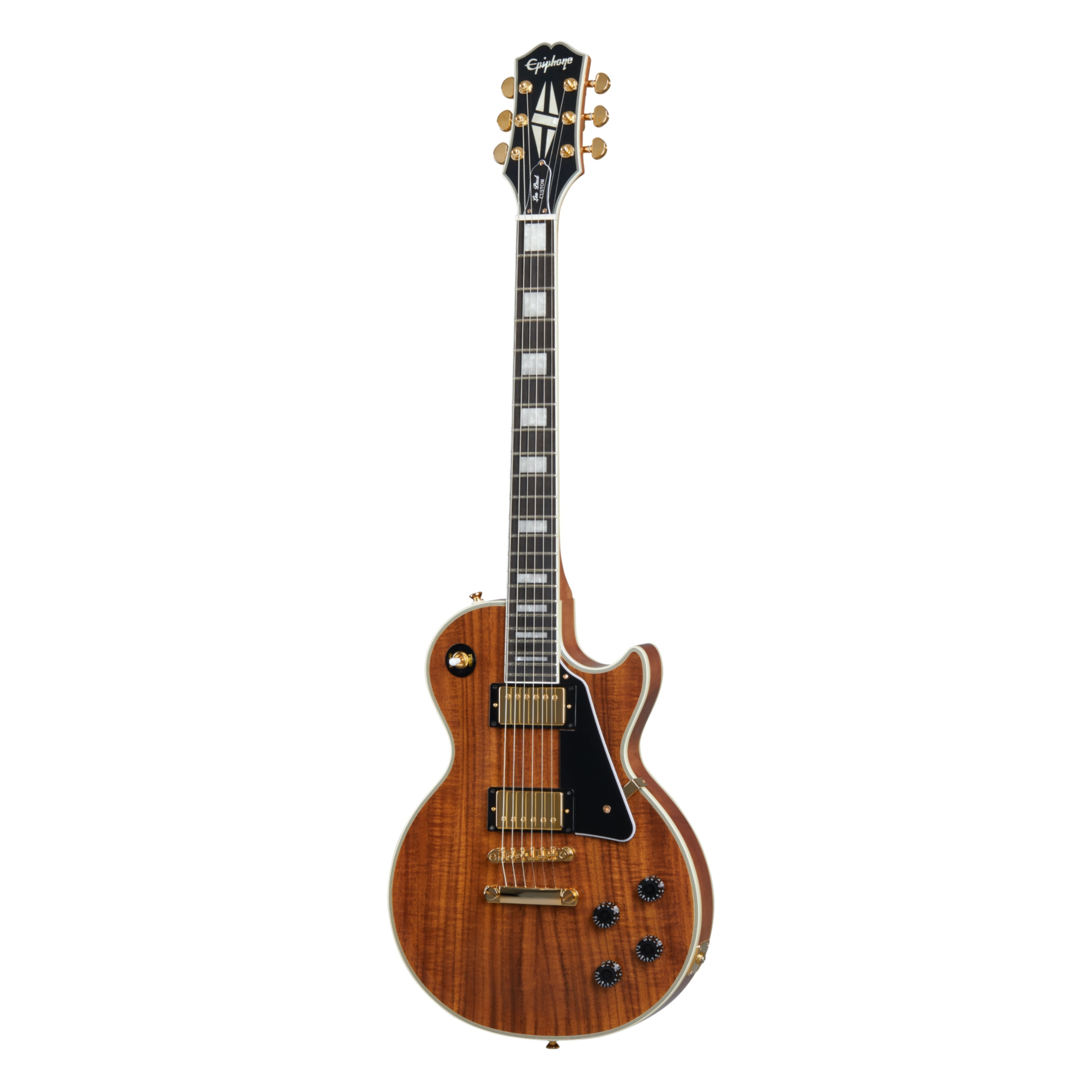 Epiphone Les Paul Custom Koa Elektro Gitar Natural doremusic