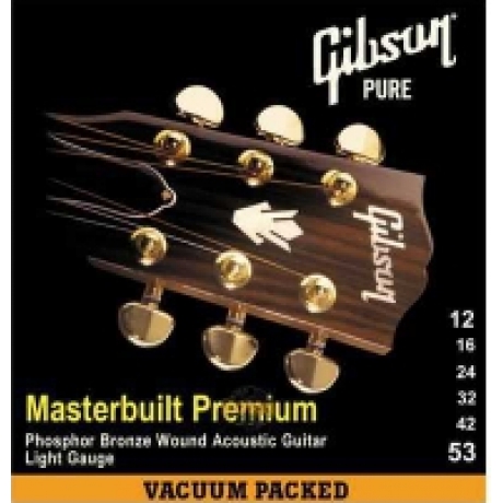 Gibson SAG MB12 Masterbuilt Premium Phosphor Bronz Akustik Gitar Teli 12 53