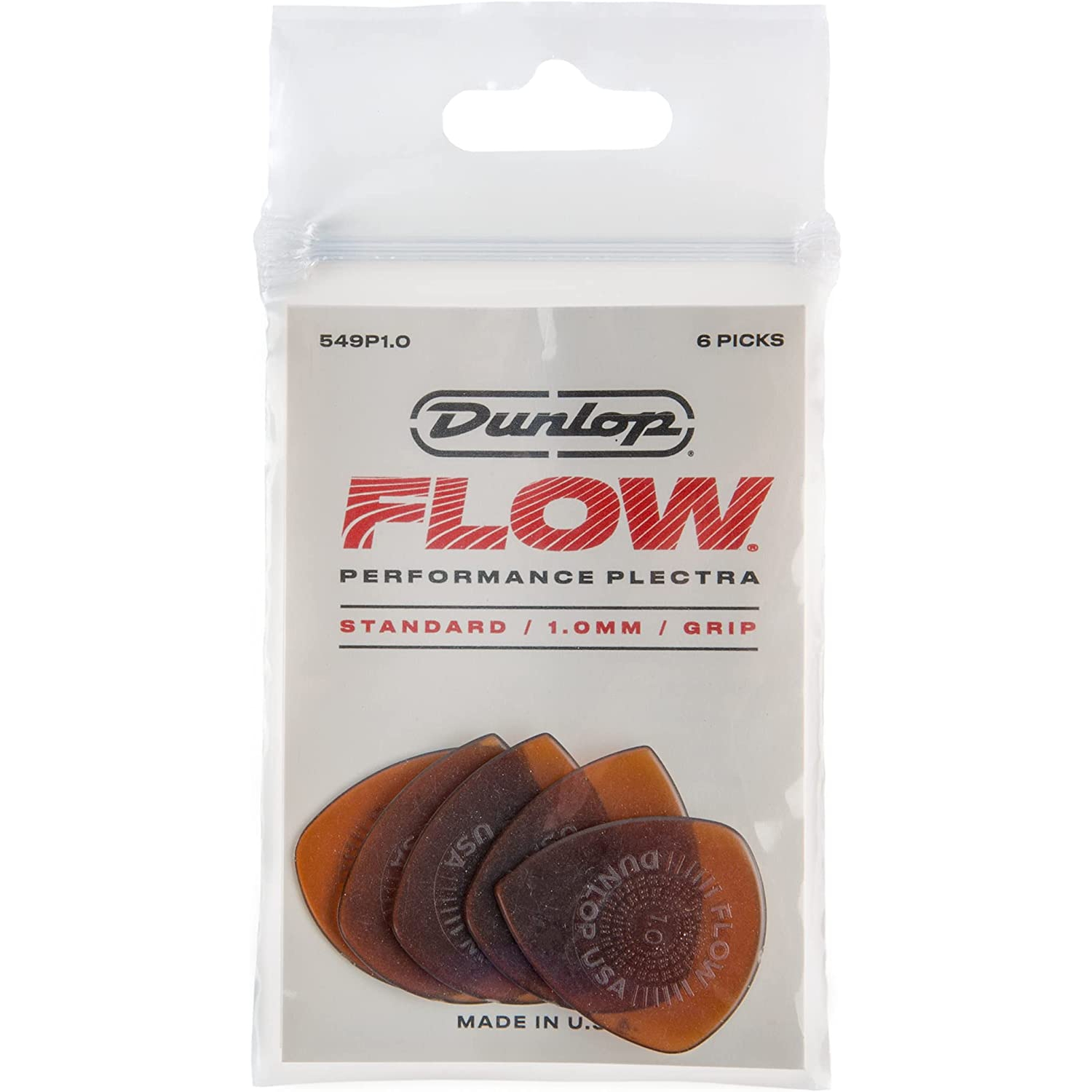 Jim Dunlop 549p1.0 Flow 6lı Paket Pena (1.00 mm)