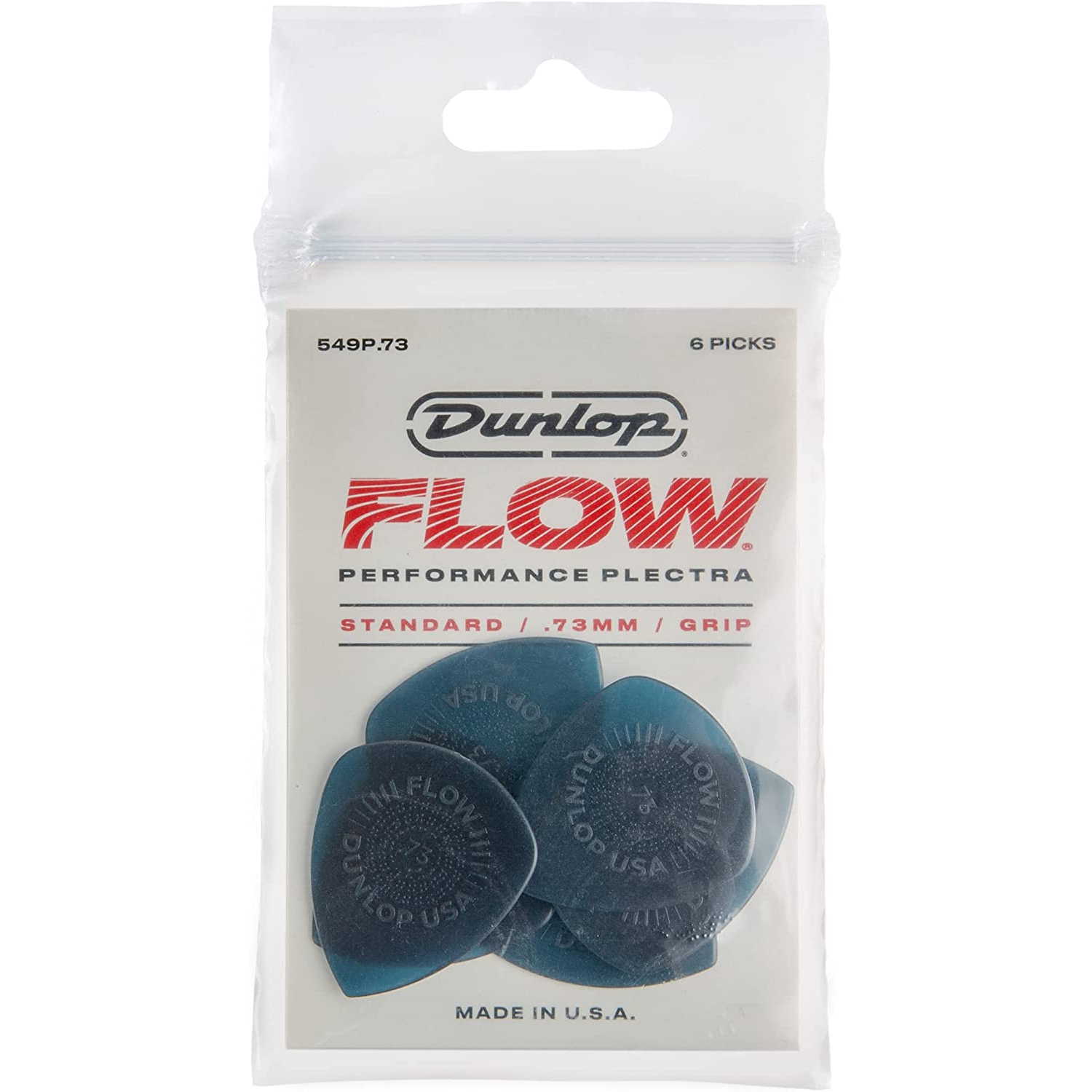 Jim Dunlop 549p.73 Flow 6lı Paket Pena (0.73 mm)