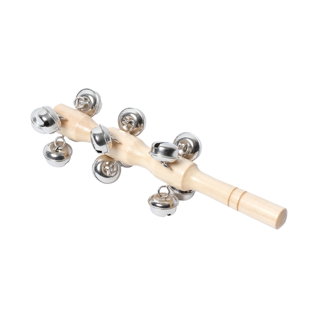 Mxzzand hochet shaker Jingle Stick Cloches en bois à poignée arc-en Mxzzand hochet shaker Jingle Stick Cloches en bois à poignée arc-en