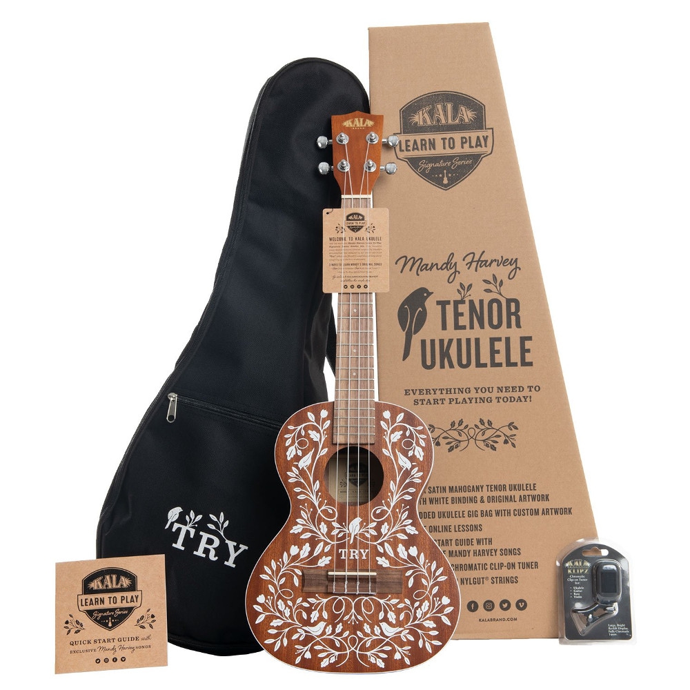 Kala Mandy Harvey Signature Tenor Ukulele Baslangic Seti Doremusic