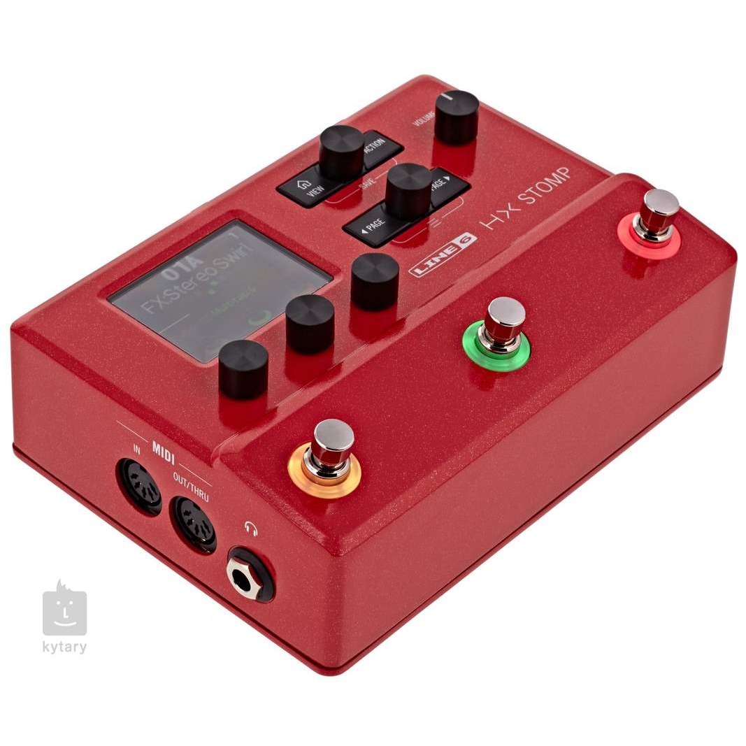 Line HX Stomp Guitar Multi-Efekt Floor Processor (Kırmızı) doremusic