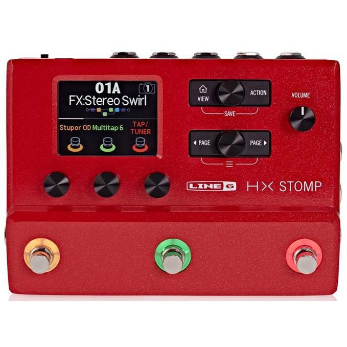Line 6 HX Stomp Guitar Multi-Efekt Floor Processor (Kırmızı)
