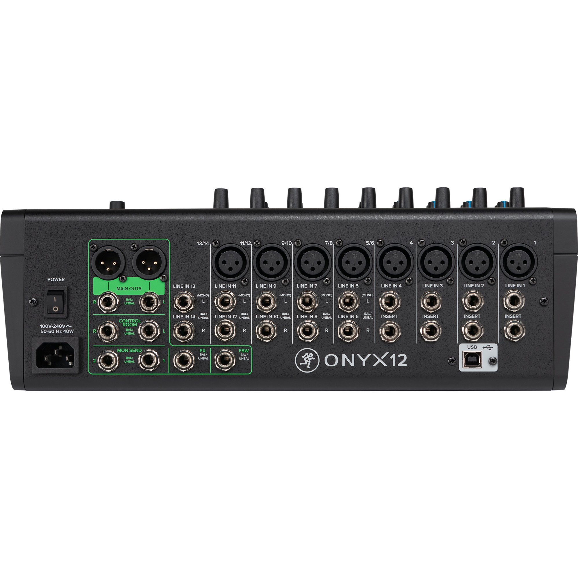 Mackie Onyx12 12-Kanal Analog Mikser (Multi-Track USB)