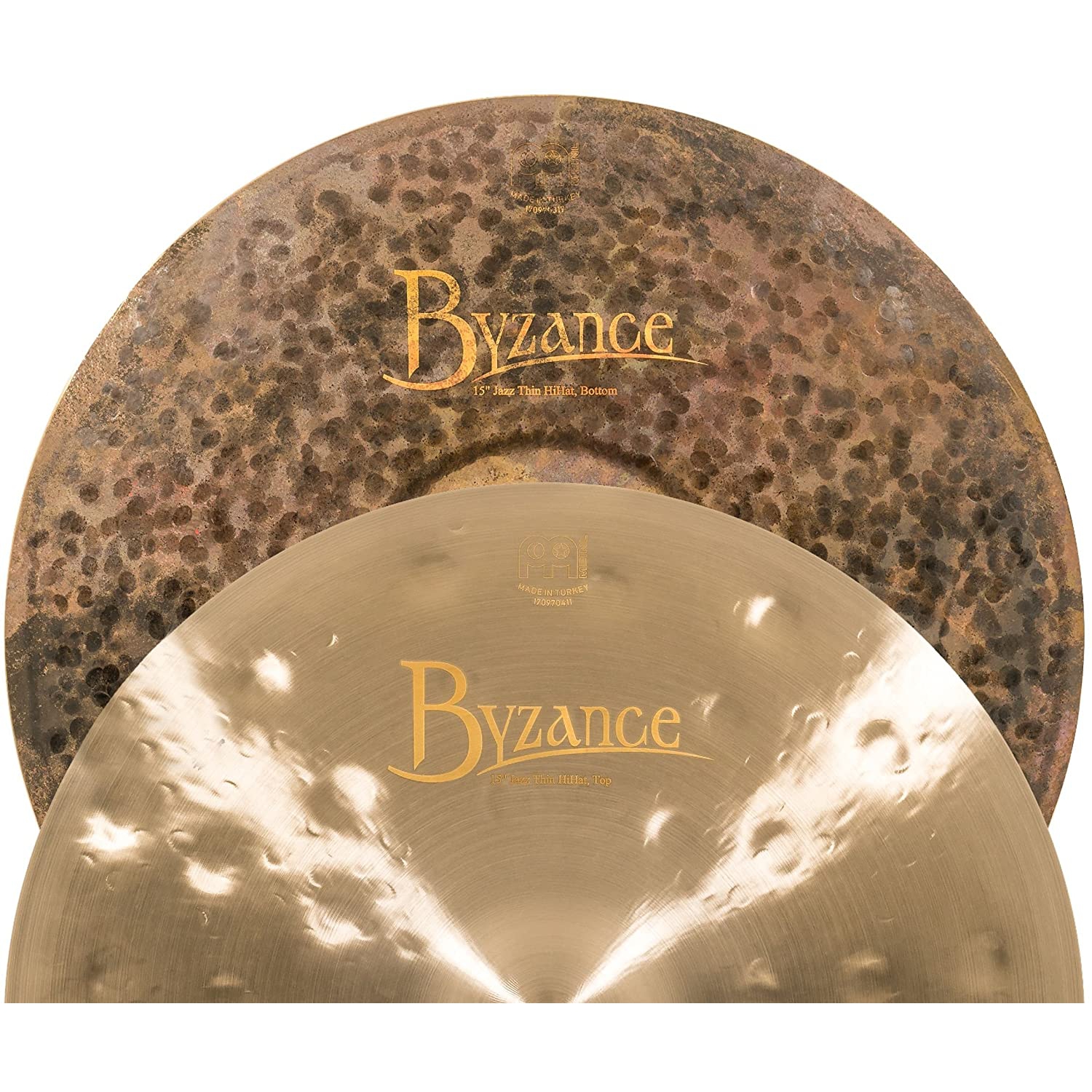 Meinl B15JTH Jazz 15 Inch Hi Hat Zil (Thin) doremusic