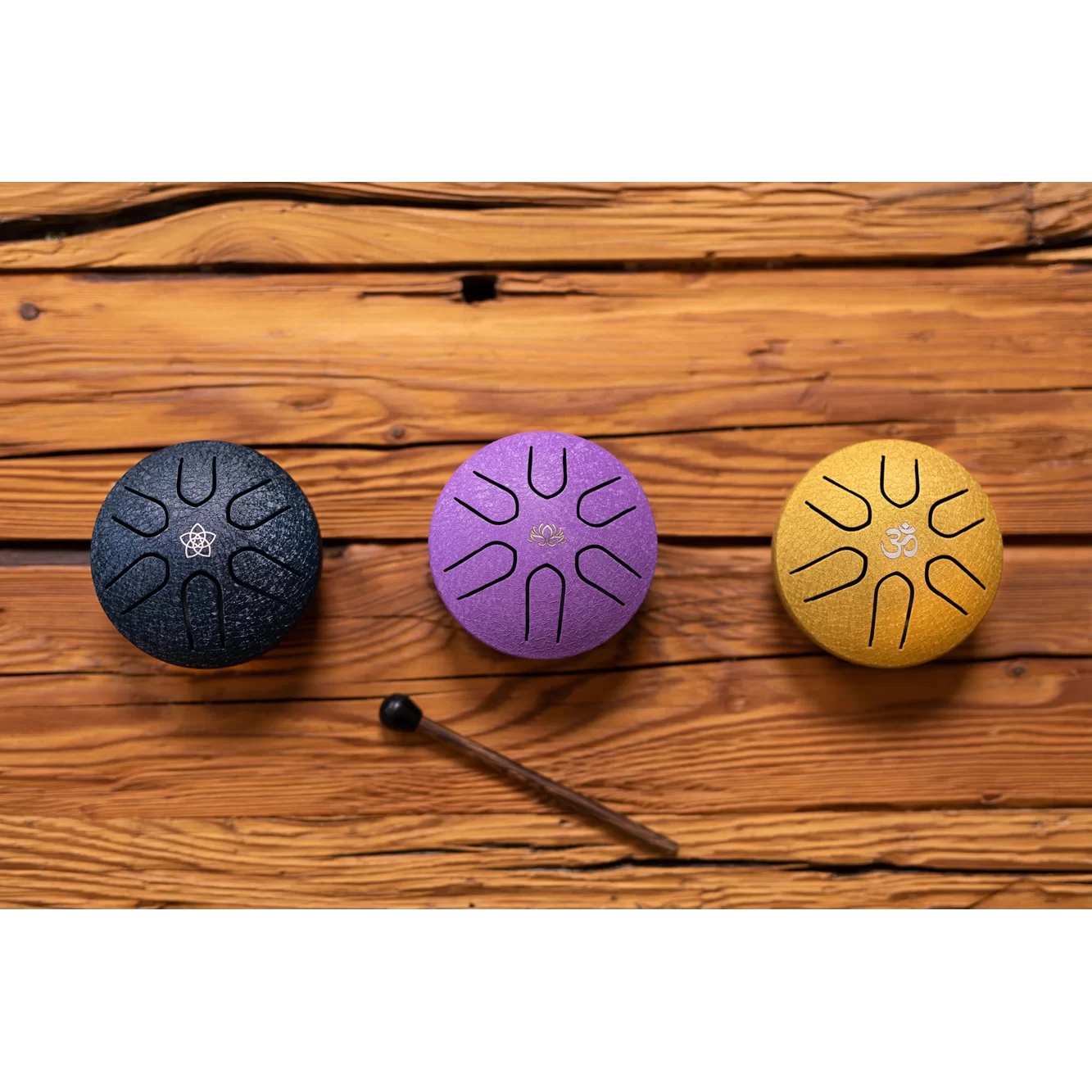 Meinl Sonic Energy PSTD2NBVF – Mini Tongue Drum A Majeur Format Poche, Fleur Vénus Gravée – Avec Maillet Et Chiffon - 5