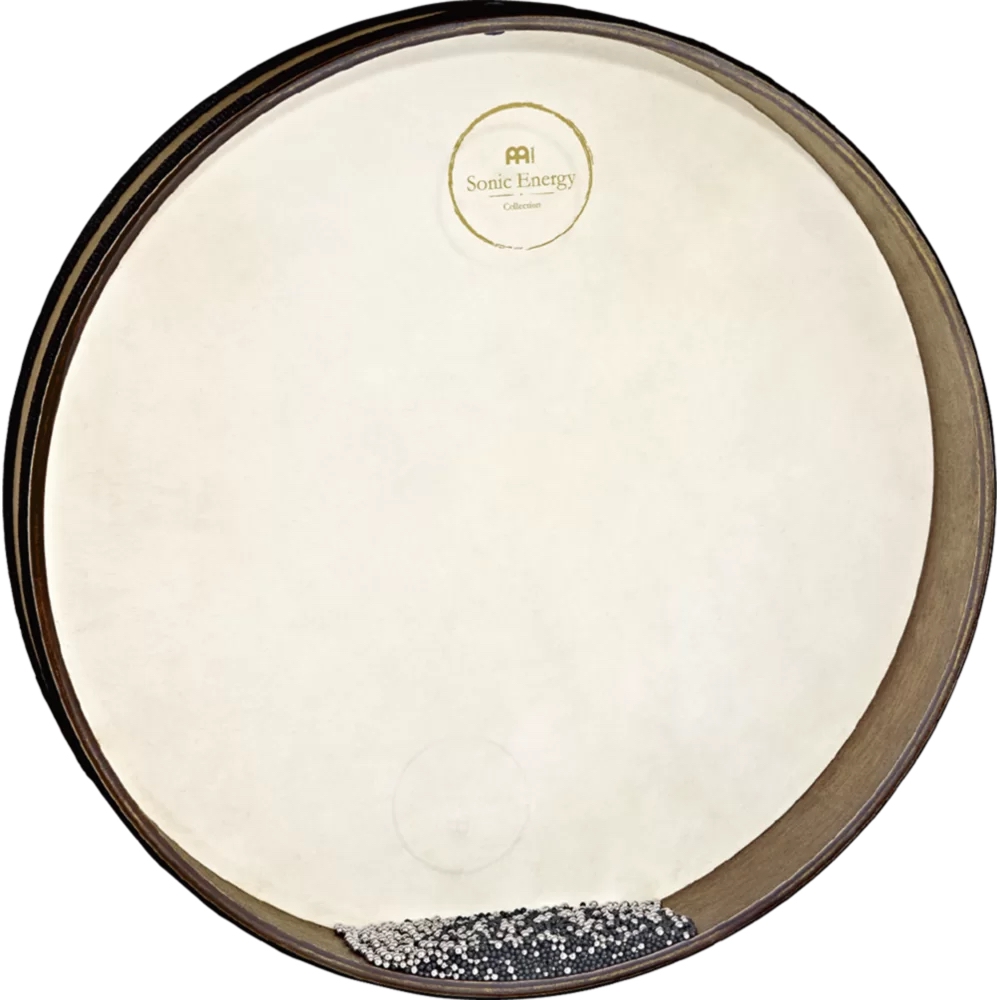 Talking Drum Meinl - Medium - Marron/Noir - Instrument De Percussion Africain En Acajou - Diamètre 17.78cm