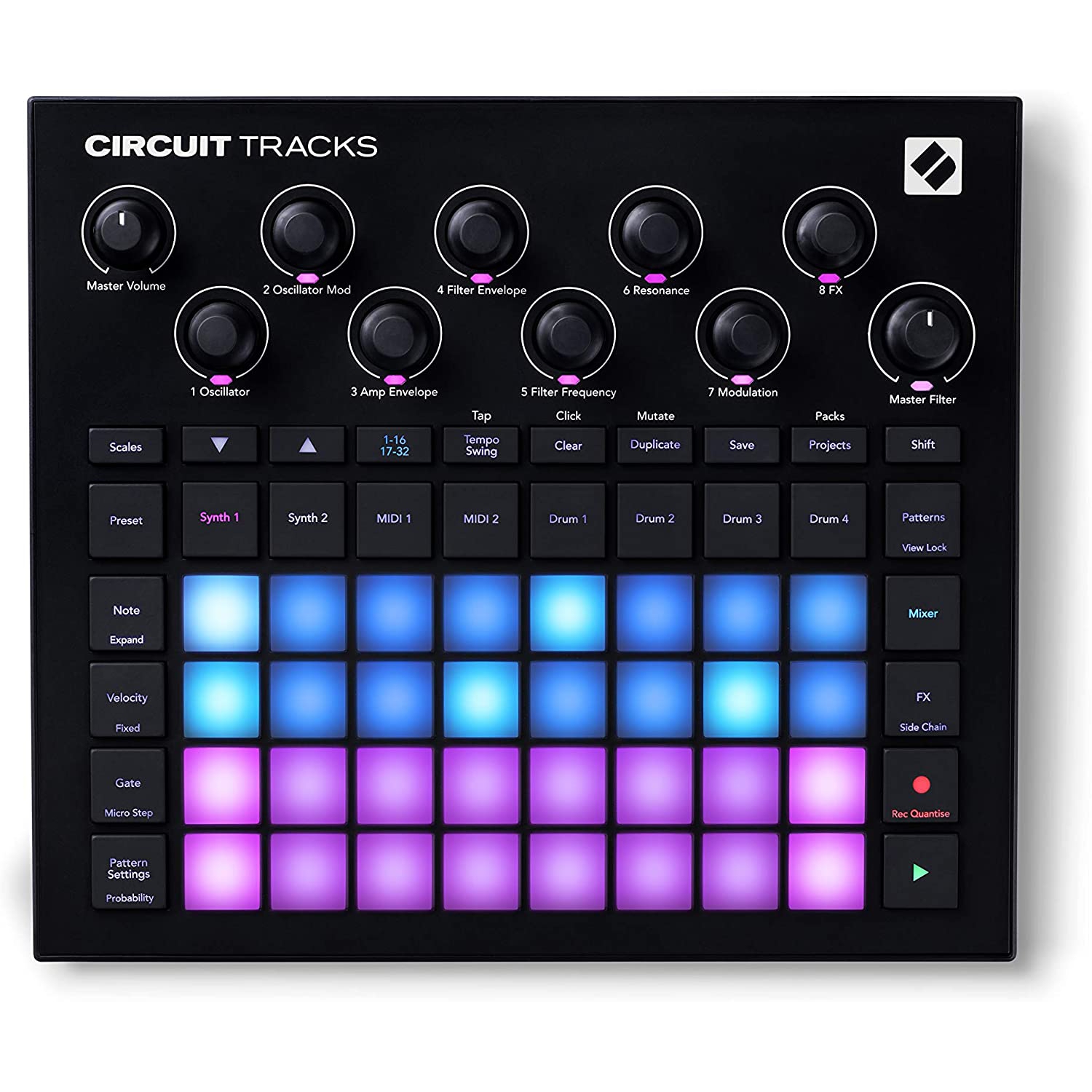 Novation on sale circuit synth