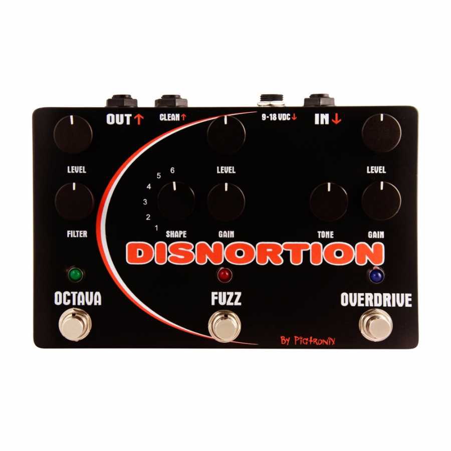 Pigtronix Disnortion Octave Fuzz Overdrive Pedal