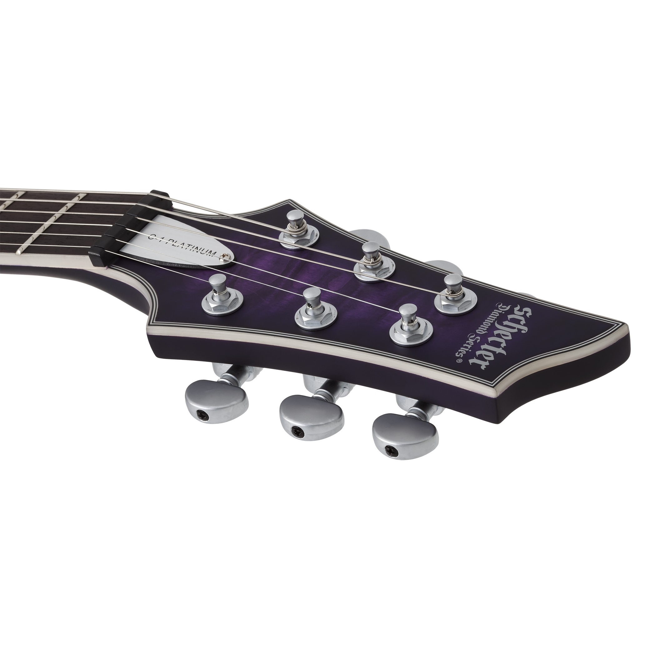 Schecter C 1 Platinum Elektro Gitar Satin Purple Burst
