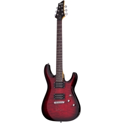 Schecter Demon 6 Elektro Gitar Crimson Red Burst doremusic