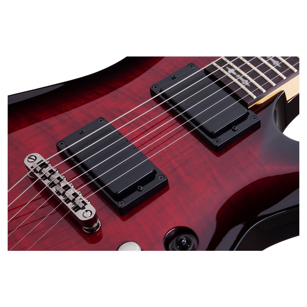 Schecter Demon-6 Elektro Gitar (Crimson Red Burst)