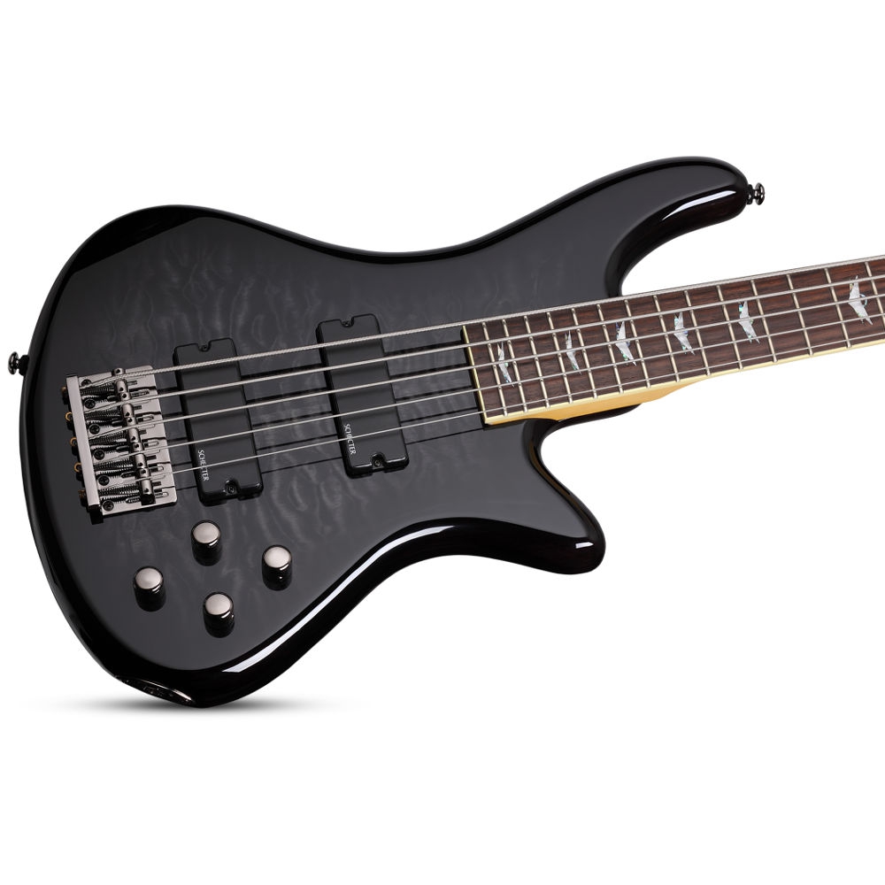 Schecter Stiletto Extreme 5 Bas Gitar See Thru Black