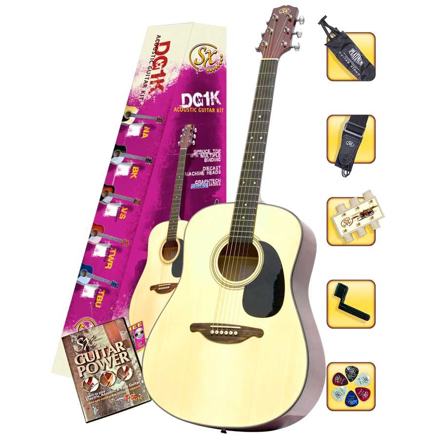 SX DG1K NA Akustik Gitar doremusic