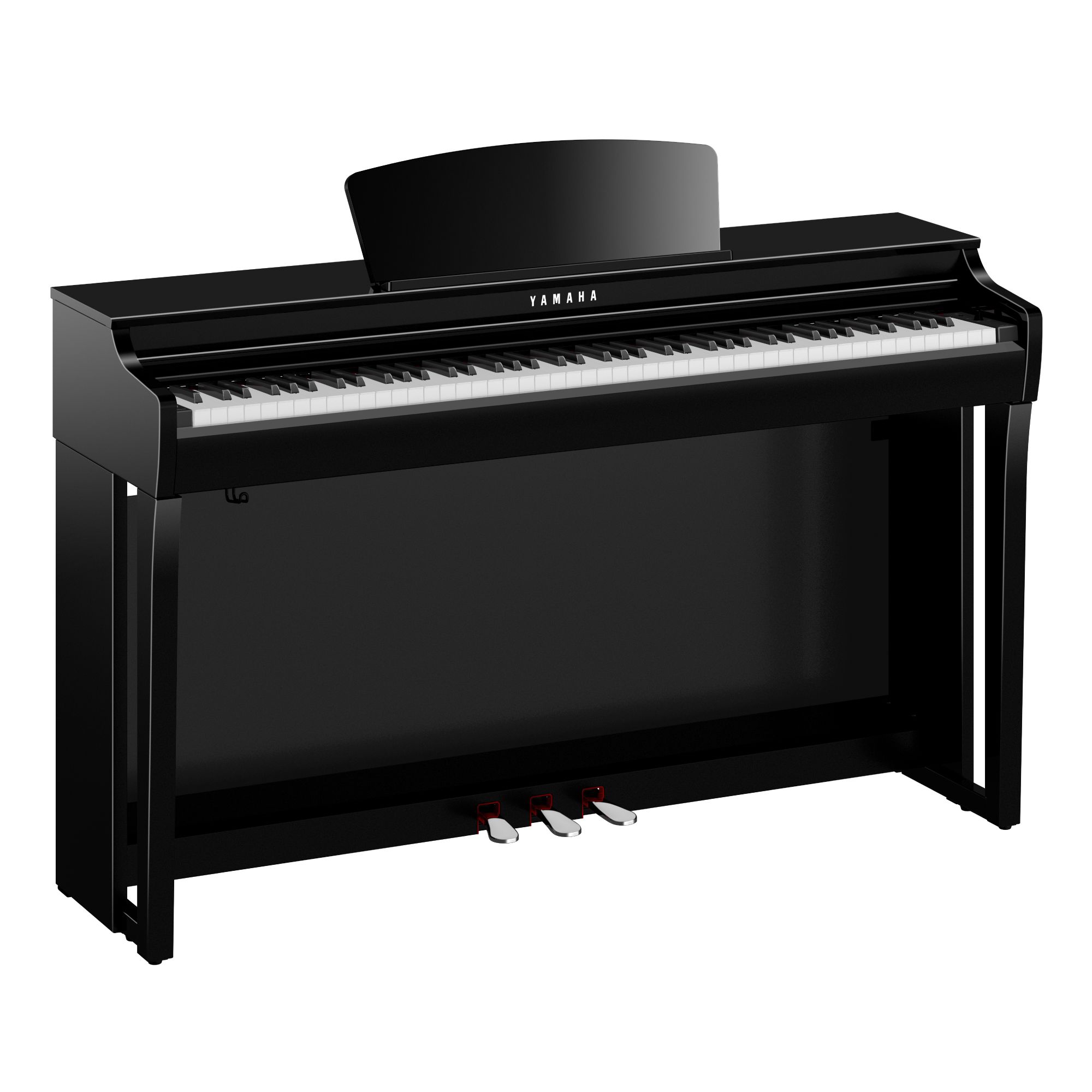 Yamaha Clavinova CLP725PE Dijital Piyano Parlak Siyah doremusic