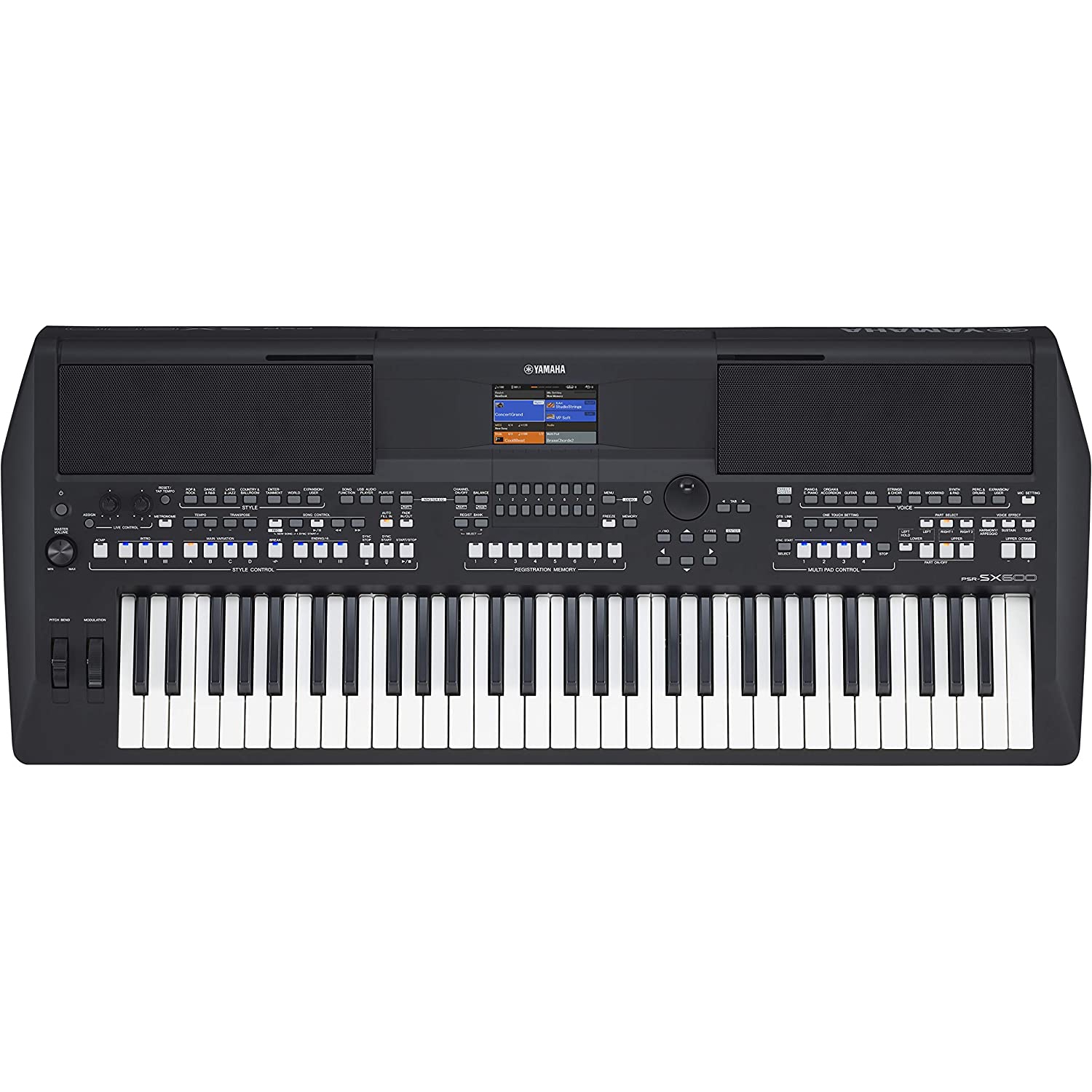 Yamaha PSR-SX600 Arranger Workstation Klavye