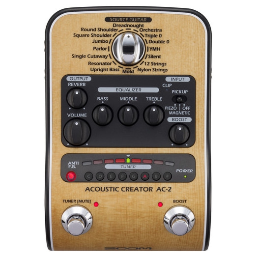 Zoom AC 2 Akustik Creator Efekt Pedal