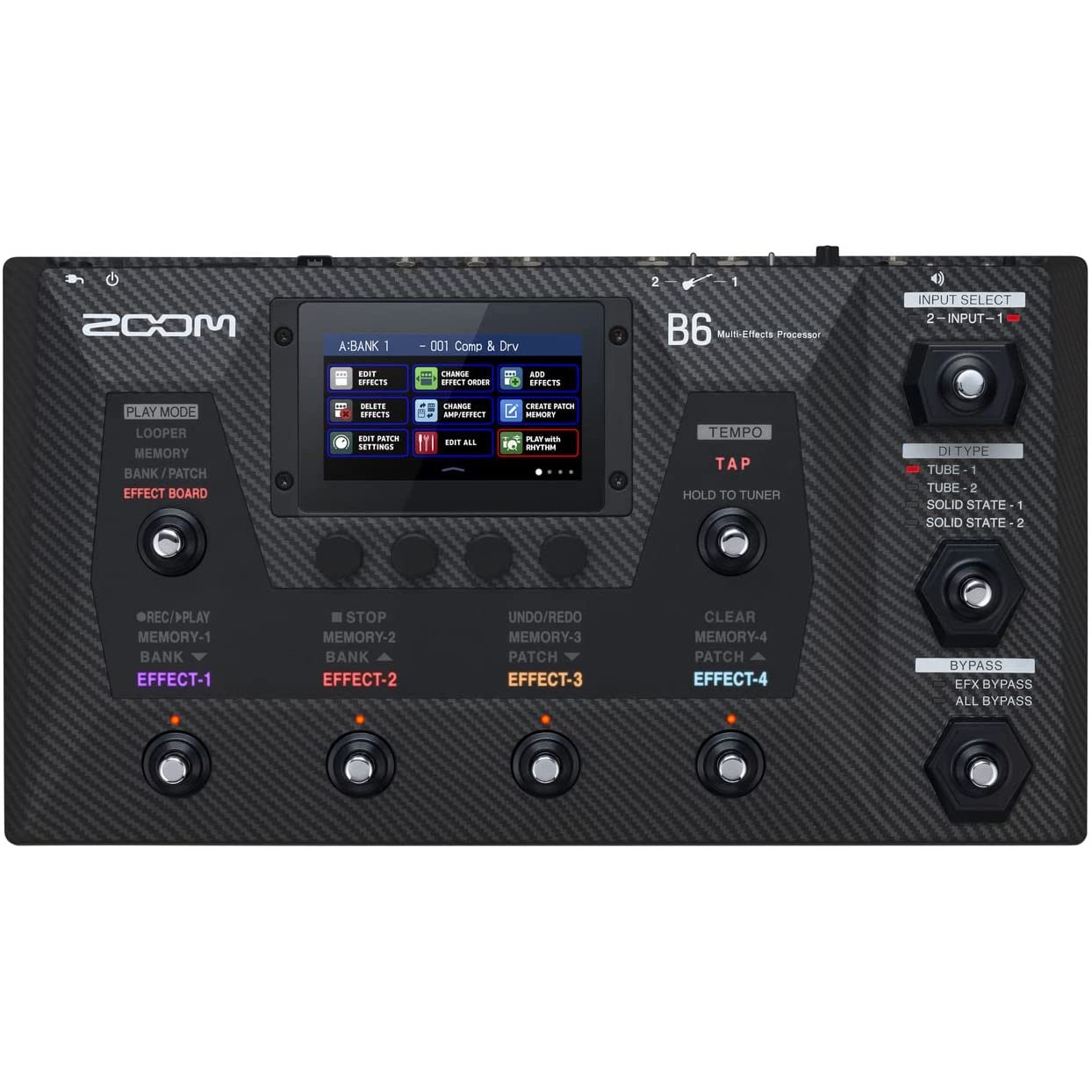 Zoom B6 Bass Multi effects Processor doremusic